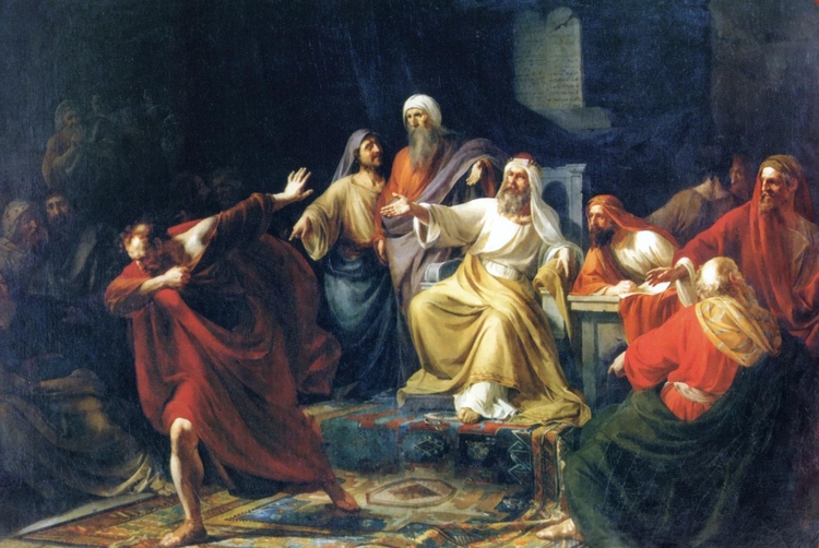 Judas Casts Away the Silver, by Platon Vasiliev